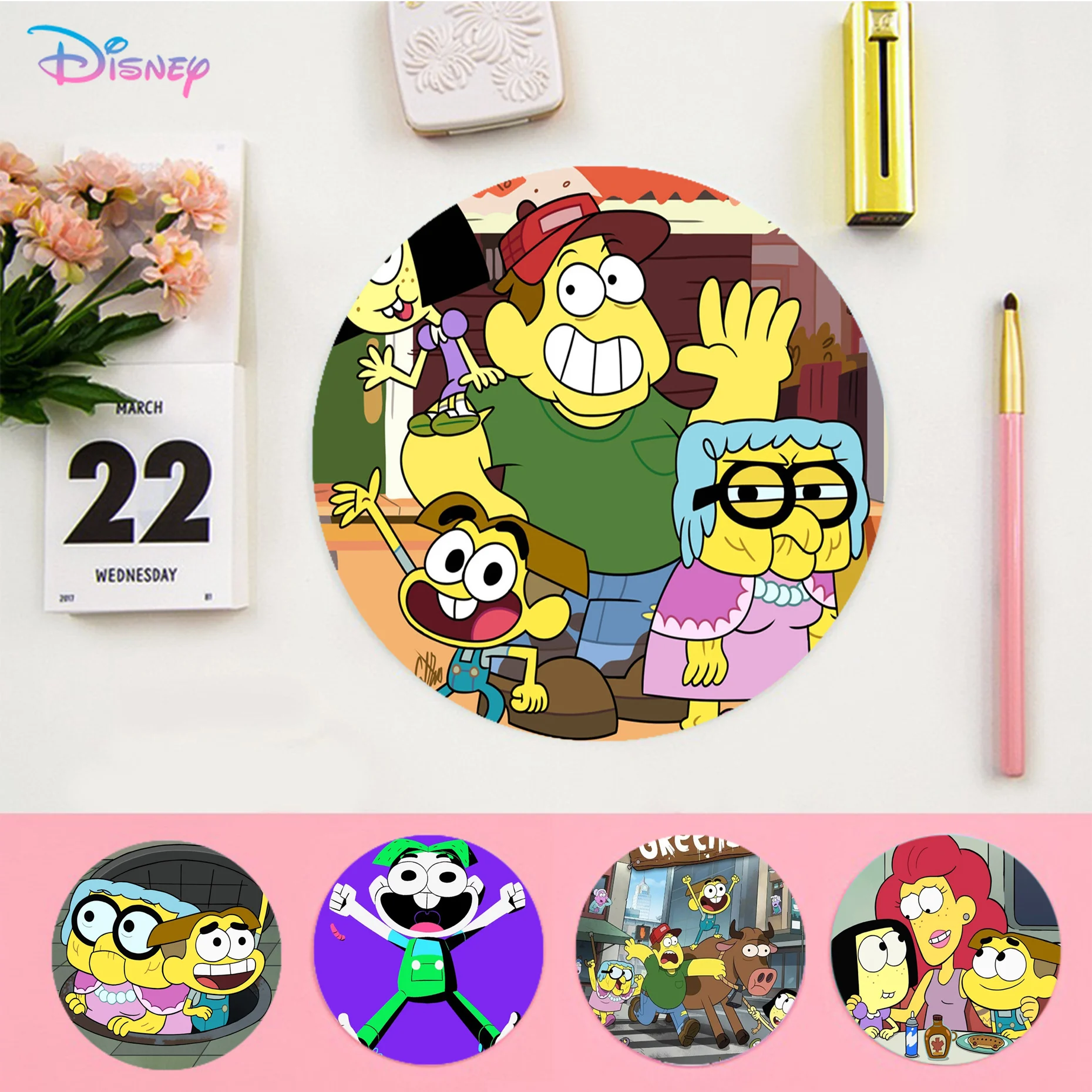 Disney Big City Greens Mousepad DIY Round Thickened Mouse Pad Oversized Gaming Keyboard Table Mat Desk Set Accessories Desktop
Disney Big City Greens Mousepad DIY Round Thickened Mouse Pad Oversized Gaming Keyboard Table Mat Desk Set Accessories Desktop
