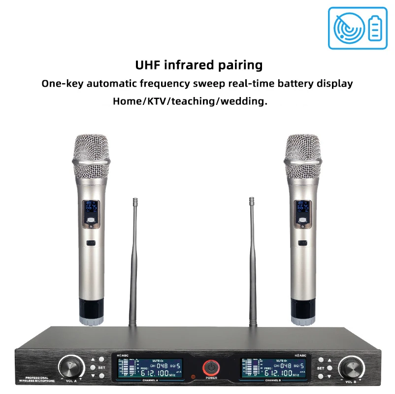 U-Segment Infrared FM One With Two KTV Wireless Microphone Mic Headset Conference Exhibition Hall Classroom
U-Segment Infrared FM One With Two KTV Wireless Microphone Mic Headset Conference Exhibition Hall Classroom
