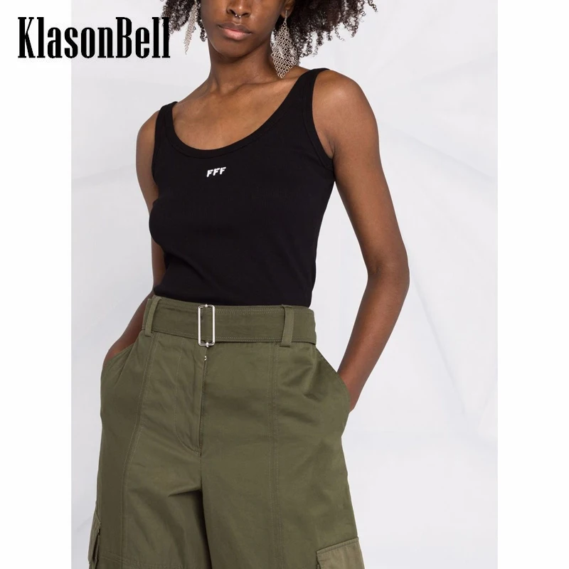 4,21 KlasonBell Модный хлопковый трикотажный Тонкий Повседневный женский топ с круглым вырезом на бретелях с буквенным принтом
4,21 KlasonBell Модный хлопковый трикотажный Тонкий Повседневный женский топ с круглым вырезом на бретелях с буквенным принтом