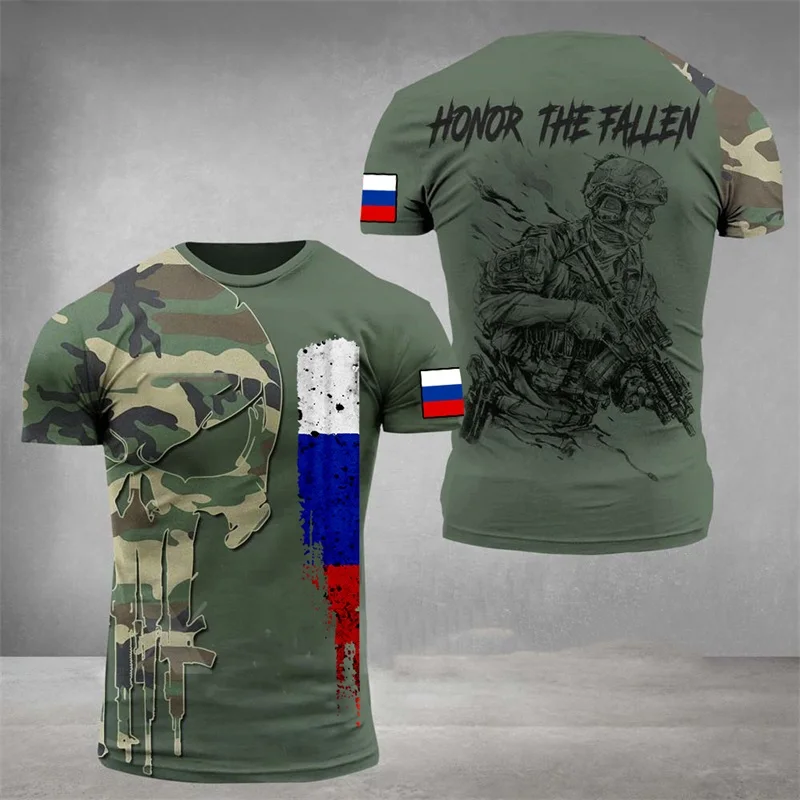 

Men Commando ARMY-VETERAN T Shirt Russia Army Camouflage T-shirts 3D Printed Short Sleeve Tactical Tee Breathable Tops Clothing