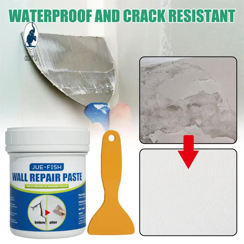 Repair Glue Waterproof Crack-proof Quick-drying Covering Stains Wall Repair Cream Mildew-proof General Wall Repair Paste 128g 
Repair Glue Waterproof Crack-proof Quick-drying Covering Stains Wall Repair Cream Mildew-proof General Wall Repair Paste 128g