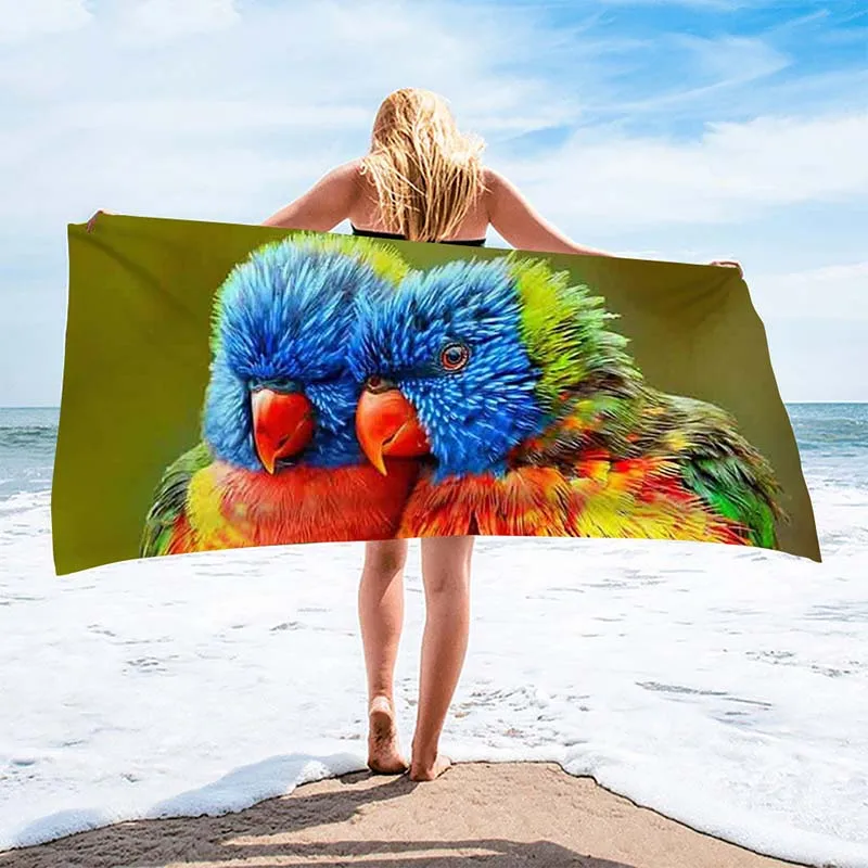 Beach Towel Colorful Cute Parrot Pattern Large King Size Beach Towel Men Women Kids Soft Quick Dry Swimming Bath Towel Camping
Beach Towel Colorful Cute Parrot Pattern Large King Size Beach Towel Men Women Kids Soft Quick Dry Swimming Bath Towel Camping