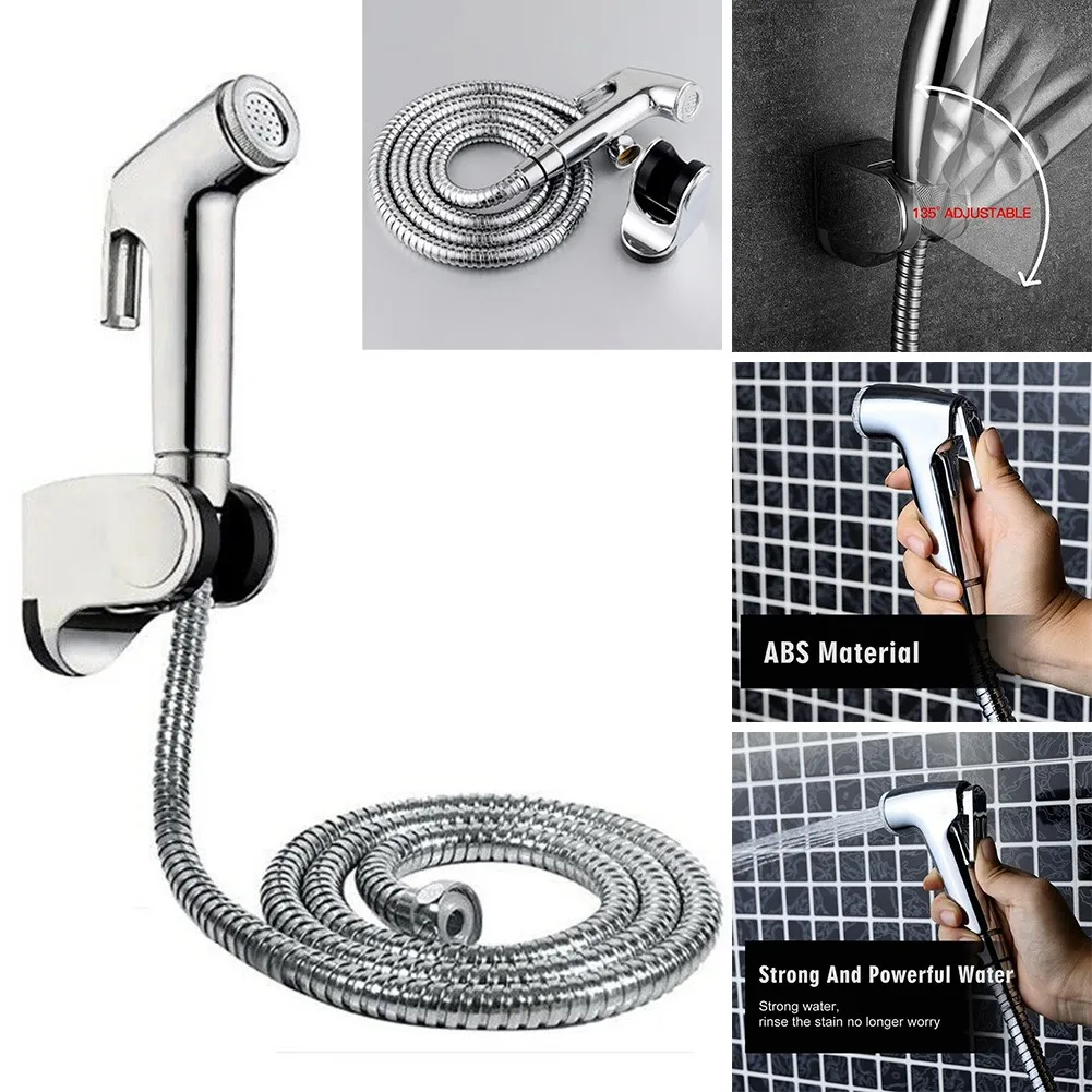 Shower Hose 1.5 M Toilet Bidet Handheld Douche Bidet Chrome Jet Spray Muslim Hygienic Shower Kit For Bathroom Fixture
Shower Hose 1.5 M Toilet Bidet Handheld Douche Bidet Chrome Jet Spray Muslim Hygienic Shower Kit For Bathroom Fixture