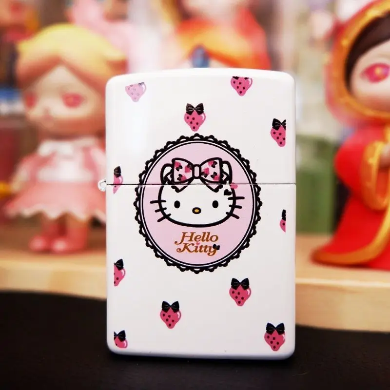 New Sanrio Hello Kitty Kerosene Windproof Lighter Cartoon Cute Grinding Wheel Personality Creative for Boyfriend Anime Gift
New Sanrio Hello Kitty Kerosene Windproof Lighter Cartoon Cute Grinding Wheel Personality Creative for Boyfriend Anime Gift