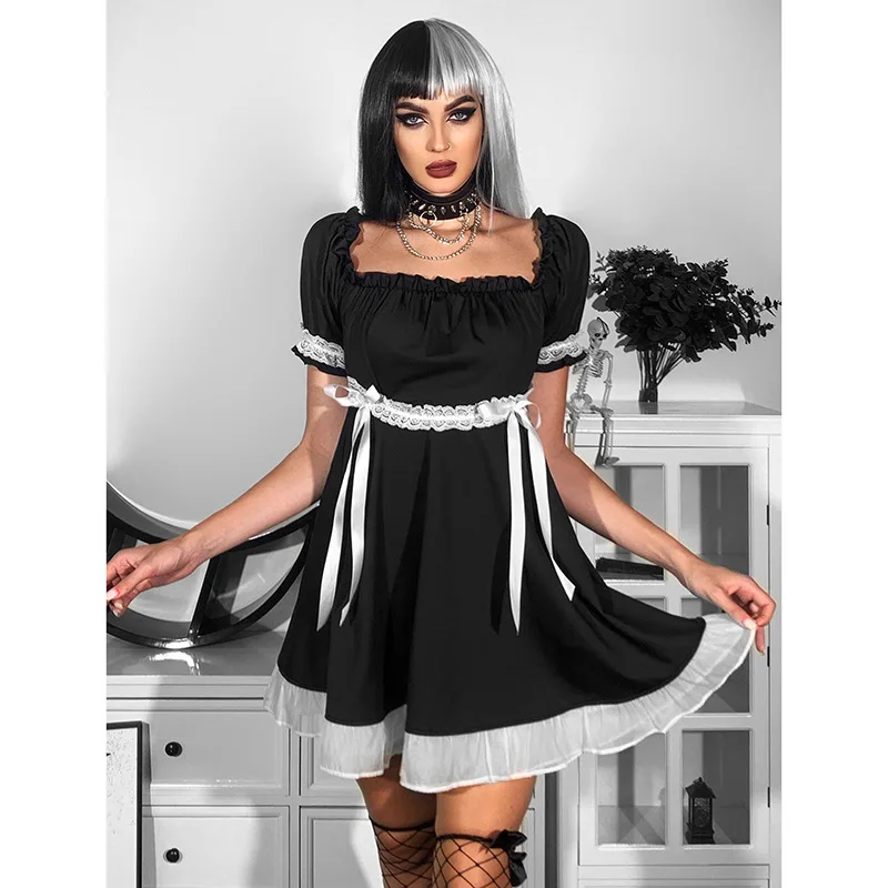 Dark Spring Summer New Dress Women's Bubble Sleeve Court Style Sweet Large Women's Dress
Dark Spring Summer New Dress Women's Bubble Sleeve Court Style Sweet Large Women's Dress
