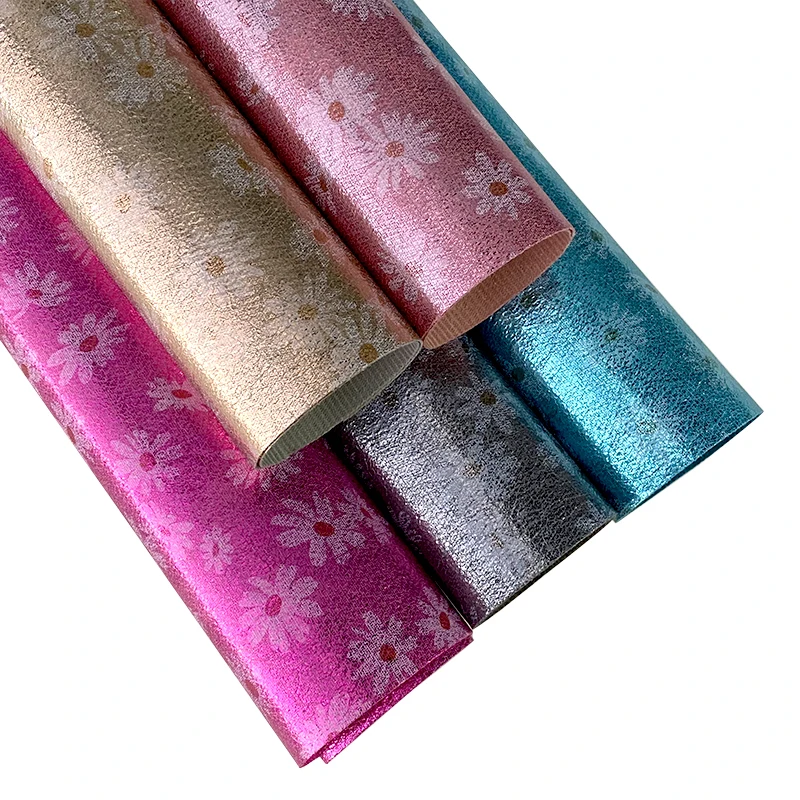 46x135cm PU Leather Daisy Flower Printed Metallic Faux Leather Fabric Synthetic Leather Fabric Sheets For DIY Handmade Material
46x135cm PU Leather Daisy Flower Printed Metallic Faux Leather Fabric Synthetic Leather Fabric Sheets For DIY Handmade Material