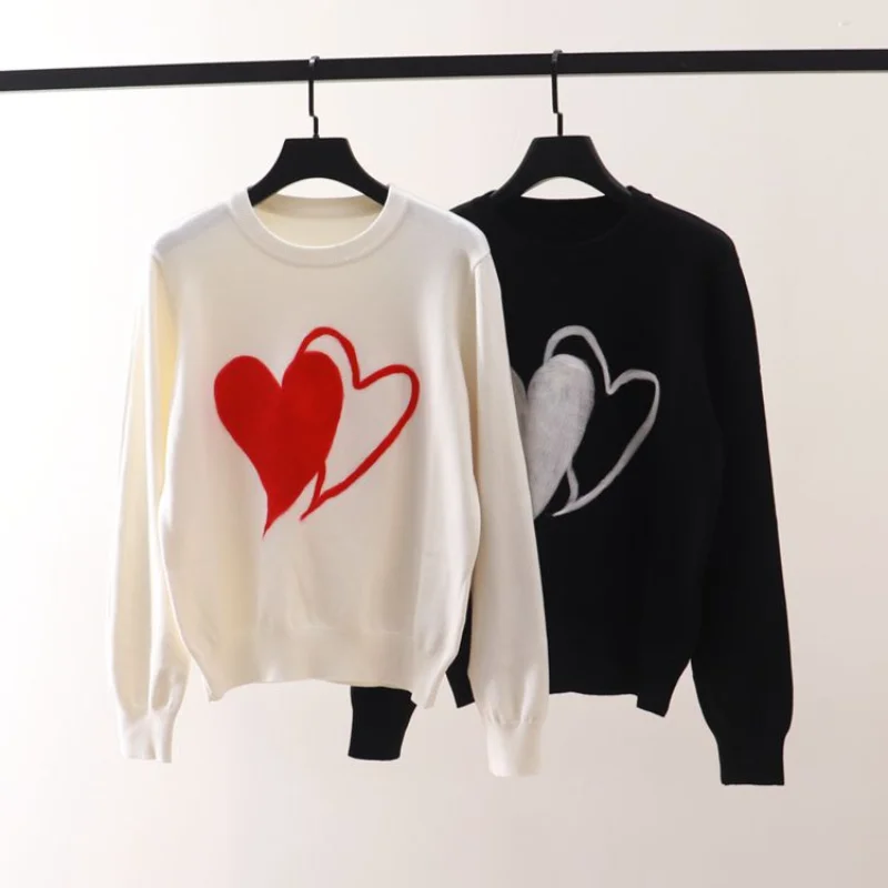 Women Sweaters and Pullovers Black White Jumper Casual Knitted Tops Long Sleeve Jersey 2022 Autumn Winter Fashion Korean Clothes
Women Sweaters and Pullovers Black White Jumper Casual Knitted Tops Long Sleeve Jersey 2022 Autumn Winter Fashion Korean Clothes