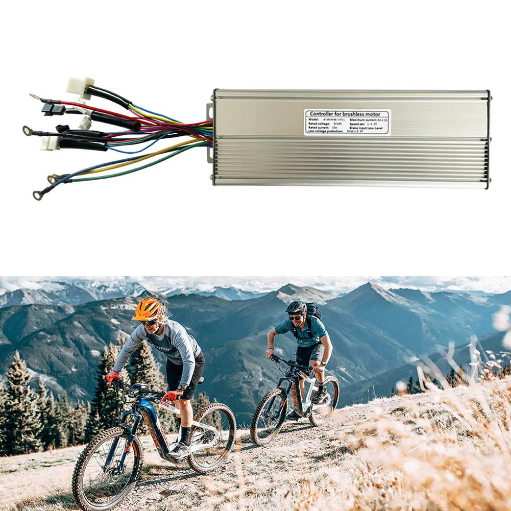Ebike Controller Low Level SM Plug Sinewave Aluminum + Plastic DC 48V Electric Bike For 3000W Brushless KT-50A
Ebike Controller Low Level SM Plug Sinewave Aluminum + Plastic DC 48V Electric Bike For 3000W Brushless KT-50A