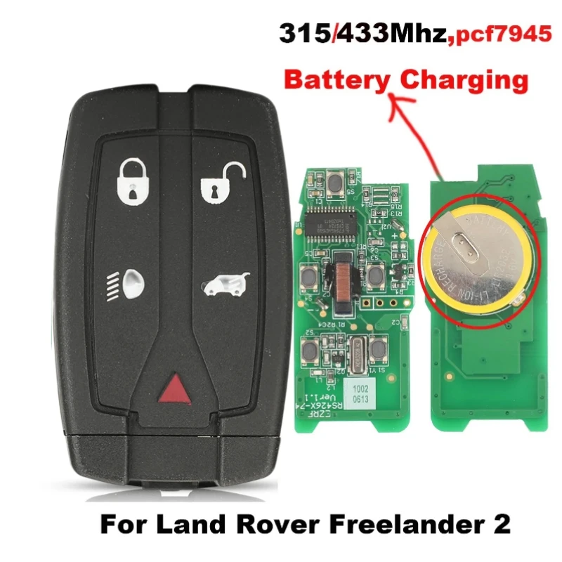 Дистанционный 315/433 МГц pcf7945 Автомобильный ключ для Land Rover Freelander 2 Discovery Control умный ключ для зарядки аккумулятора
Дистанционный 315/433 МГц pcf7945 Автомобильный ключ для Land Rover Freelander 2 Discovery Control умный ключ для зарядки аккумулятора
