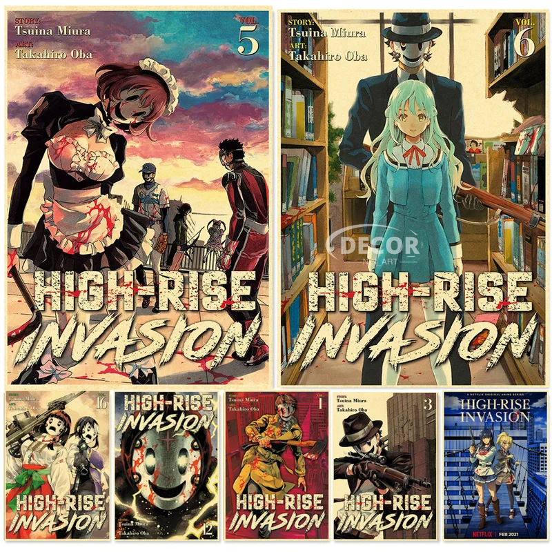 Anime Poster High-Rise Invasion Kraft Paper Posters Print Picture Vintage Home Room Art Wall Stickers 4K High Quality Printing
Anime Poster High-Rise Invasion Kraft Paper Posters Print Picture Vintage Home Room Art Wall Stickers 4K High Quality Printing