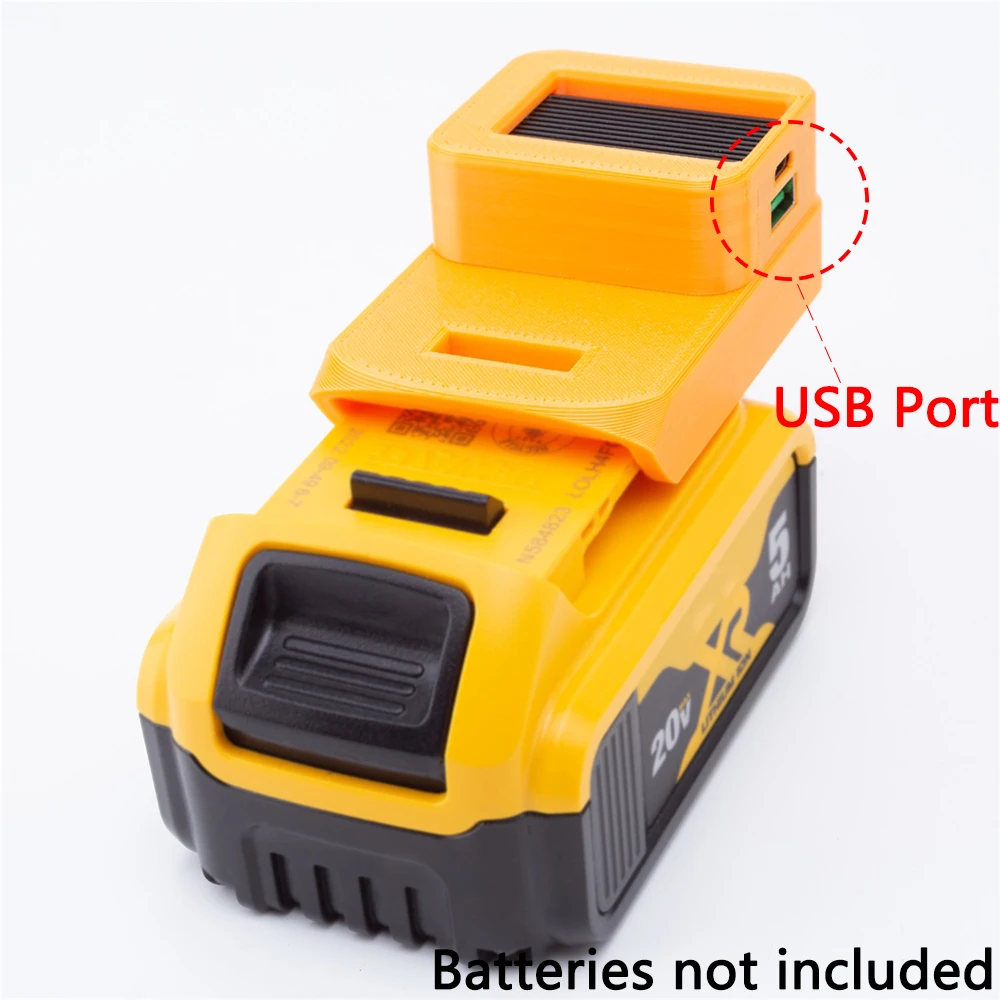 For DeWalt 20V Li-ion Battery Power Bank Convert to 5-12V -18V Notebook Phone Fast Charge with USB Type-C Port
For DeWalt 20V Li-ion Battery Power Bank Convert to 5-12V -18V Notebook Phone Fast Charge with USB Type-C Port