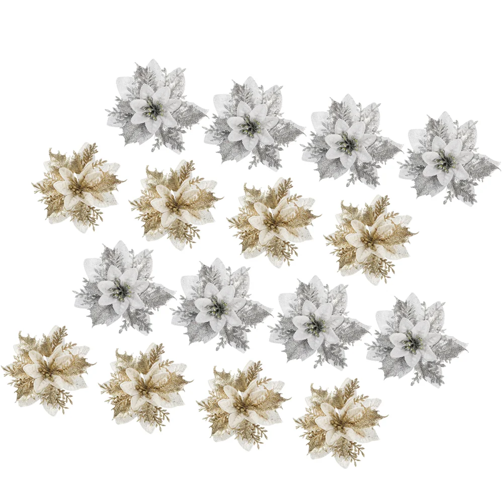 Christmas Poinsettia Flowers Tree Flower Decorations Artificial Glitterfake Floral Picks Decorornaments Poinsettias Ornament Red
Christmas Poinsettia Flowers Tree Flower Decorations Artificial Glitterfake Floral Picks Decorornaments Poinsettias Ornament Red