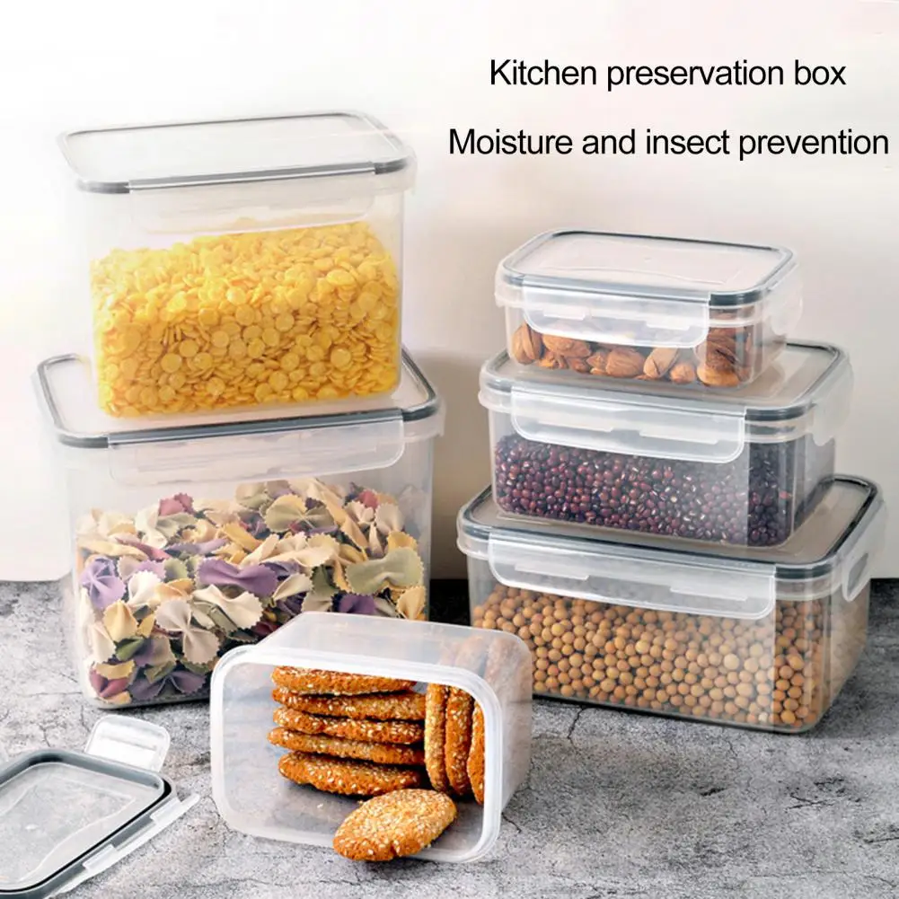 Kitchen Sealed Box Capacity Airtight Food Storage Box Multi-functional Container for Kitchen Refrigerator Dry Goods Food Storage
Kitchen Sealed Box Capacity Airtight Food Storage Box Multi-functional Container for Kitchen Refrigerator Dry Goods Food Storage