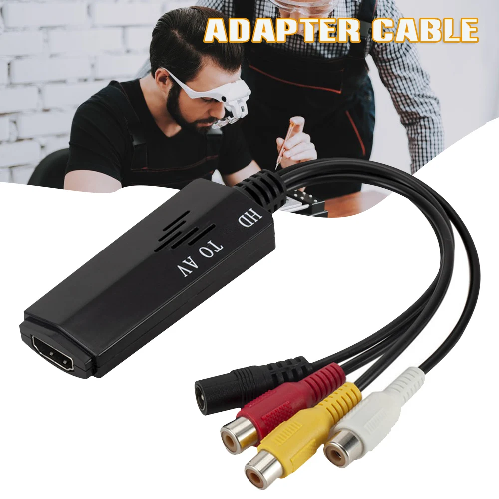 4-in-1 Video Audio Connector Cable AV RCA Adapter Converter HDMI-Compatible Video Converters Short Wire 17cm Dropshipping
4-in-1 Video Audio Connector Cable AV RCA Adapter Converter HDMI-Compatible Video Converters Short Wire 17cm Dropshipping