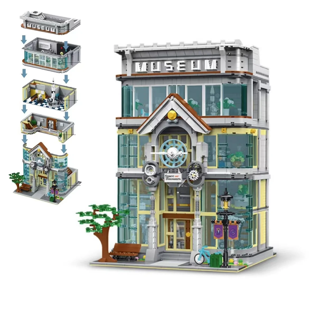 10206 Creative Expert Moc Modular Science and Technology Museum Street View Brick House Building Model Blocks Toys Gift 3784pcs
10206 Creative Expert Moc Modular Science and Technology Museum Street View Brick House Building Model Blocks Toys Gift 3784pcs