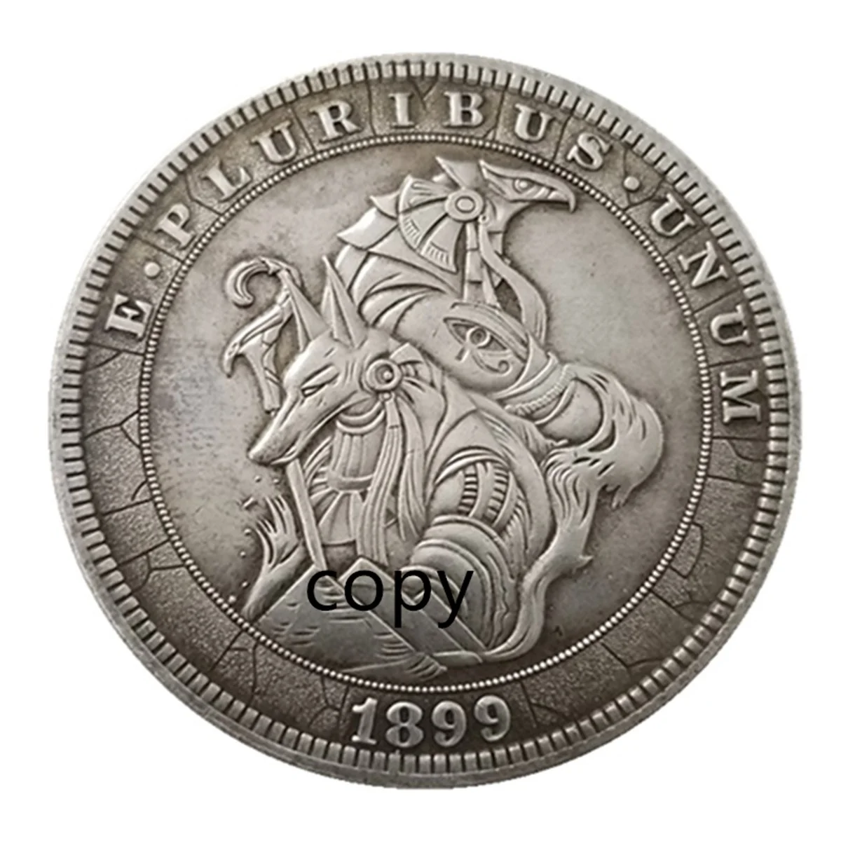 1899 Anubis Egyptian HOBO COIN Rangers US Coin Gift Challenge REPLICA Commemorative Coin - REPLICA Coin Medal Coins Collection
1899 Anubis Egyptian HOBO COIN Rangers US Coin Gift Challenge REPLICA Commemorative Coin - REPLICA Coin Medal Coins Collection
