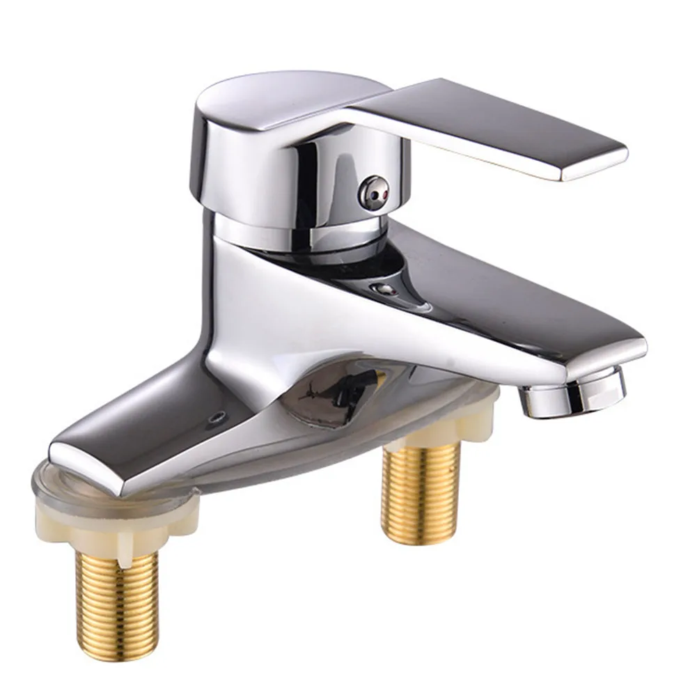 Double Hole Basin Hot Cold Water Faucet Bathroom Sink Valve Mixer Tap Premium Quality & Long Lasting Performance
Double Hole Basin Hot Cold Water Faucet Bathroom Sink Valve Mixer Tap Premium Quality & Long Lasting Performance