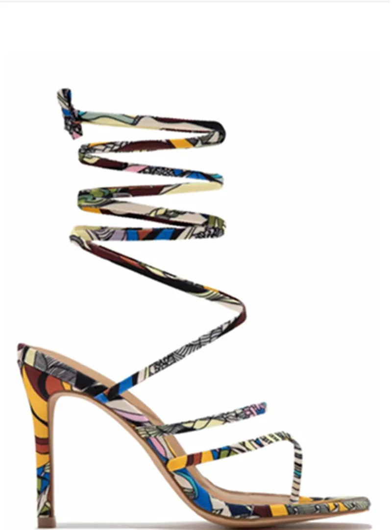 2022 New Summer Sexy Lace Up Women Sandals Square Toe Spike Heel Cross Tied Party Shoes High Heels Pumps Printing Casual
2022 New Summer Sexy Lace Up Women Sandals Square Toe Spike Heel Cross Tied Party Shoes High Heels Pumps Printing Casual