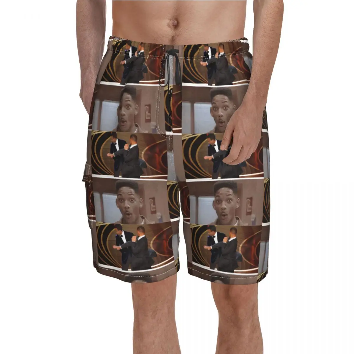 Will Smith Slaps Chris Rock Board Shorts Fresh Prince Reacts Wow Bathing Swimming Trunks Polyester Pattern Men Swim Trunks
Will Smith Slaps Chris Rock Board Shorts Fresh Prince Reacts Wow Bathing Swimming Trunks Polyester Pattern Men Swim Trunks