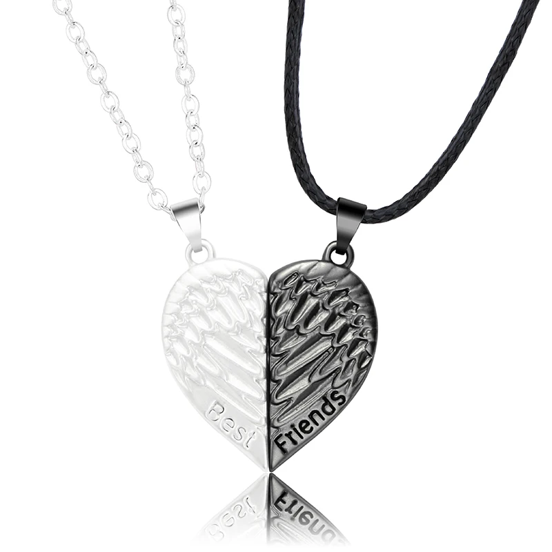 2Pcs Angel Devil Magnetic Necklace Friendship Heart Pendant Necklace Valentine's Day Jewelry Present Couple Party Necklaces
2Pcs Angel Devil Magnetic Necklace Friendship Heart Pendant Necklace Valentine's Day Jewelry Present Couple Party Necklaces