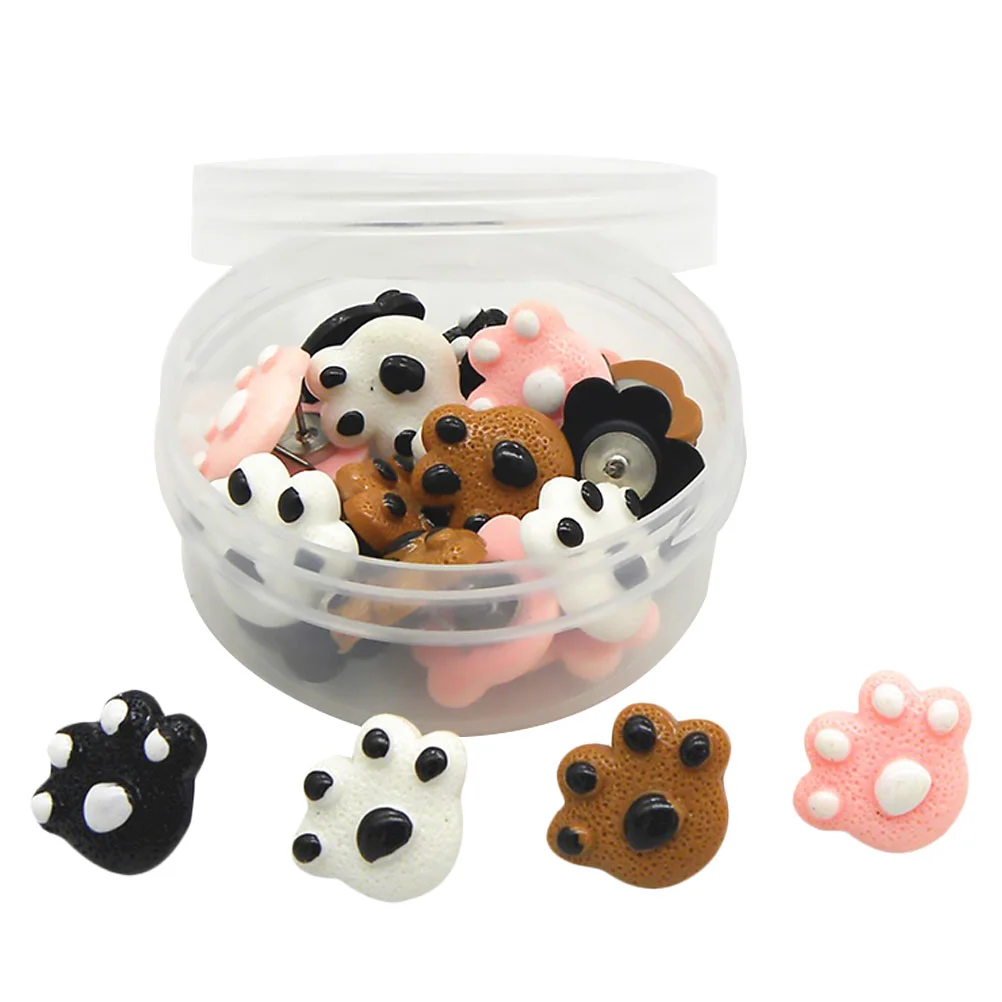 1 Box/25pcs Funny Lovely Interesting Creative Bear Claw Pushpin for Home Office
1 Box/25pcs Funny Lovely Interesting Creative Bear Claw Pushpin for Home Office