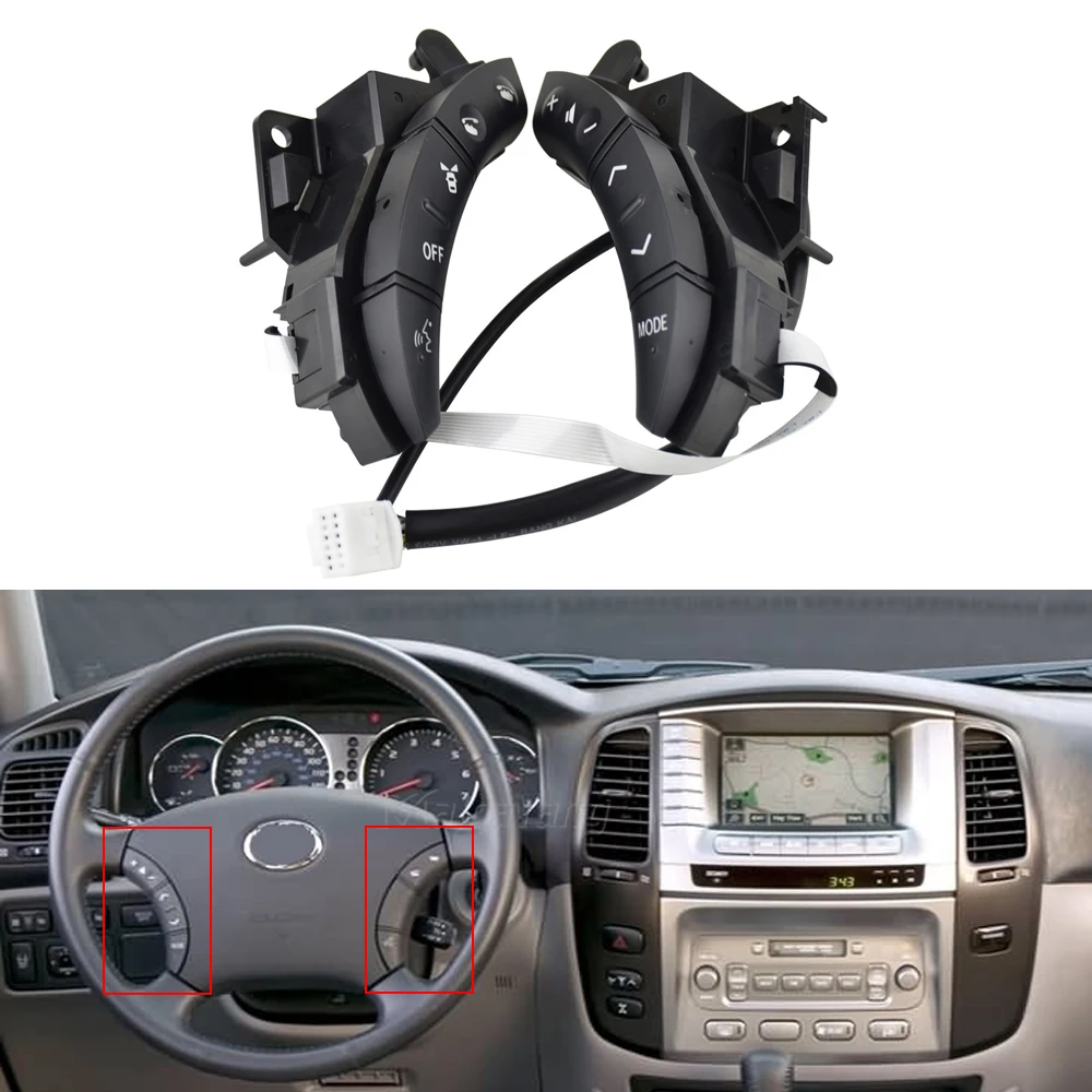 

New Steering Wheel Controls Switch For Toyota Highlander Land Cruiser Camry Lexus GX470 OEM 84247-58010 Car Accessories