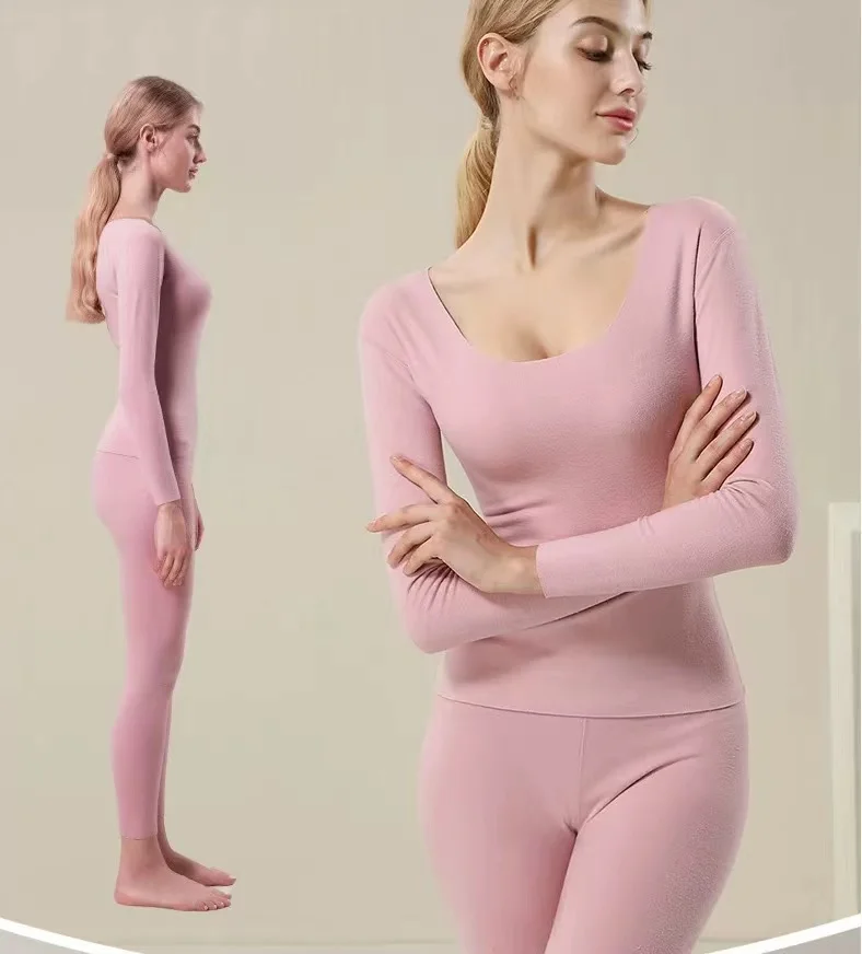 Women Thermal Underwear Bottoming Shirt Solid Color T-shirt Thin Fiber Thermal Top
Women Thermal Underwear Bottoming Shirt Solid Color T-shirt Thin Fiber Thermal Top