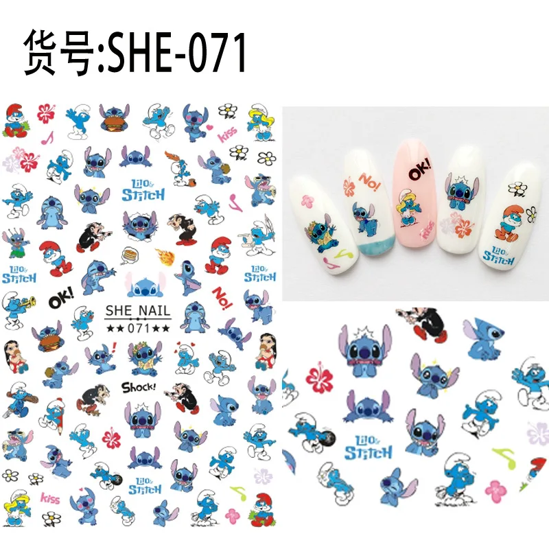 Disney Lilo & Stitch Mickey Mouse Donald Duck Nail Jewelry Nail Decals 3D Adhesive Stickers DIY Nail Art Stickers
Disney Lilo & Stitch Mickey Mouse Donald Duck Nail Jewelry Nail Decals 3D Adhesive Stickers DIY Nail Art Stickers
