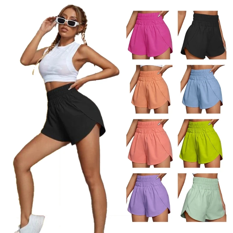 Women Athletic Shorts Elastic Waist Sports Shorts High Waisted Running Shorts H58D
Women Athletic Shorts Elastic Waist Sports Shorts High Waisted Running Shorts H58D