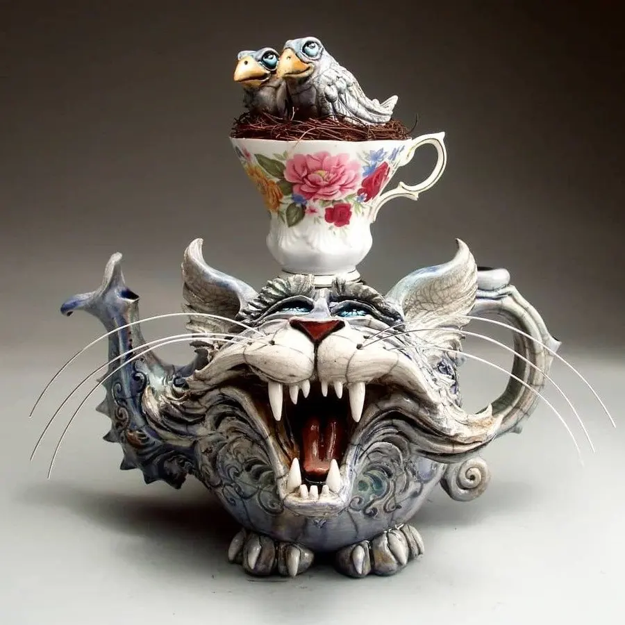 Retro Handmade Art Cat Teapot Devil Cat Creative Home Desktop Decorations Resin Crafts Ornament Garden Decor Museum Exhibition
Retro Handmade Art Cat Teapot Devil Cat Creative Home Desktop Decorations Resin Crafts Ornament Garden Decor Museum Exhibition