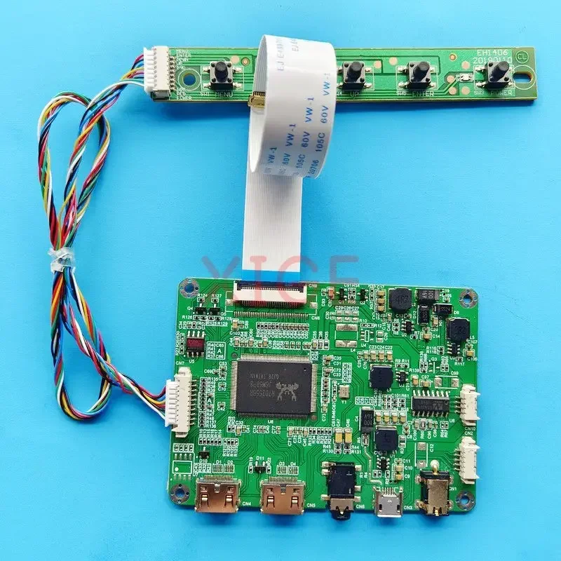 Плата контроллера драйвера для Φ/201 Kit DIY 2HDMI-Mini экран ноутбука 1366x768 30-контактный EDP