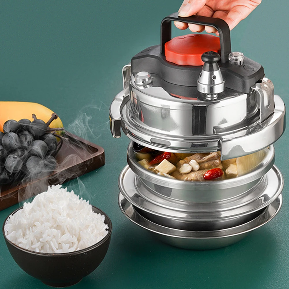 3 Layers Camping Pressure Cooker Portable Micro Pressure Cooker Household Fragrant Rice Cooker Stainless Steel Outdoor Tableware
3 Layers Camping Pressure Cooker Portable Micro Pressure Cooker Household Fragrant Rice Cooker Stainless Steel Outdoor Tableware
