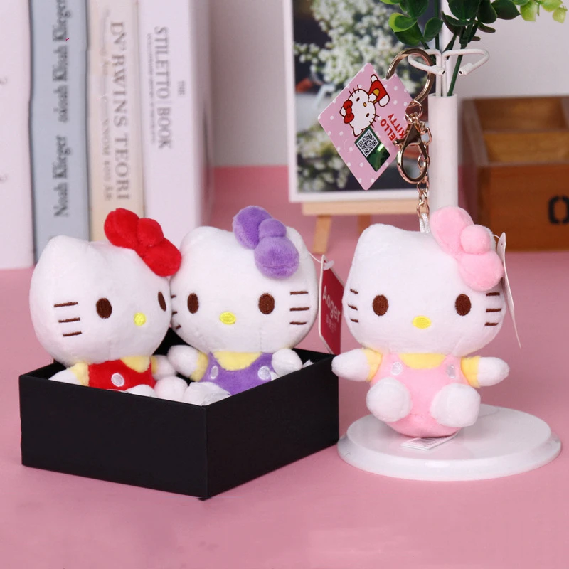 Kawaii Sanrio Cartoon Hellokittys Plush Doll Pendant Plush Toy Metal Anti-Lost Keychain Kitten Doll Children's Doll Decoration
Kawaii Sanrio Cartoon Hellokittys Plush Doll Pendant Plush Toy Metal Anti-Lost Keychain Kitten Doll Children's Doll Decoration