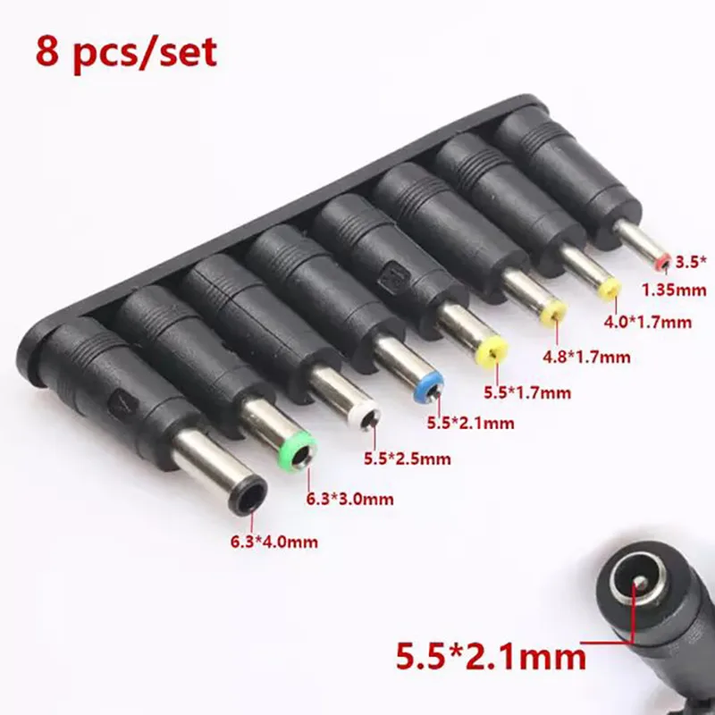 8pcs Universal Laptop DC Power Supply Adapter Connector Plug AC DC Jack Charger Connectors Laptop Power Adapter Conversion plug
8pcs Universal Laptop DC Power Supply Adapter Connector Plug AC DC Jack Charger Connectors Laptop Power Adapter Conversion plug