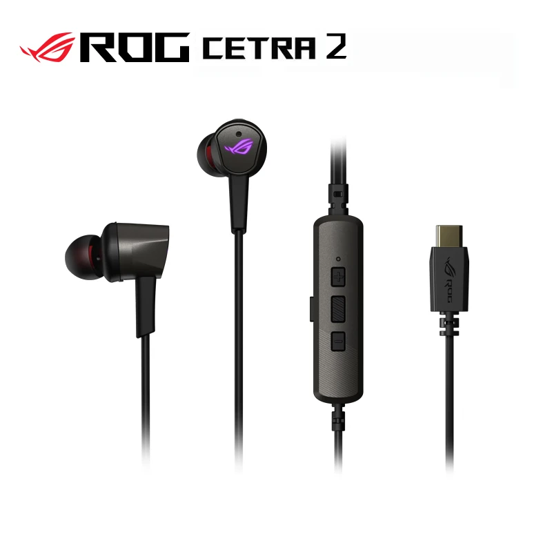 

ASUS ROG Cetra II Earphone for Rog Phone 5/3/2 Type-C Gaming Headset ANC Active Noise Reduction Surround 7.1 Sound Effect