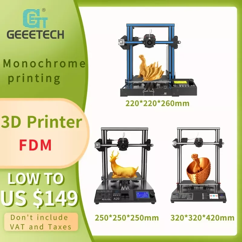 

A20, A30 Pro, Mizar FDM DIY 3D Printer, High quality printing, Mizar Upgraded MCU & touchscreen & TMCC2208 drive