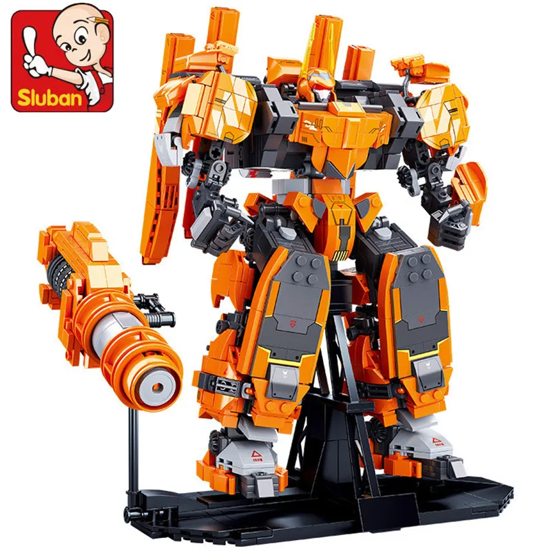 

1385PCS MOC Mobile City Mech Warrior Alpha Robot Model Building Blocks High-tech Assembling DIY Bricks Educational Toys Boys