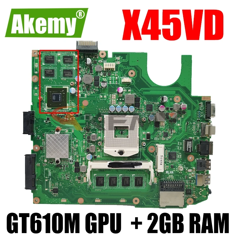 X45VD Laptop Motherboard For ASUS X45V X45VD Laptop motherboard 100% Tested W/ GT610M GPU + 2GB RAM HM76 SLJ8E
X45VD Laptop Motherboard For ASUS X45V X45VD Laptop motherboard 100% Tested W/ GT610M GPU + 2GB RAM HM76 SLJ8E