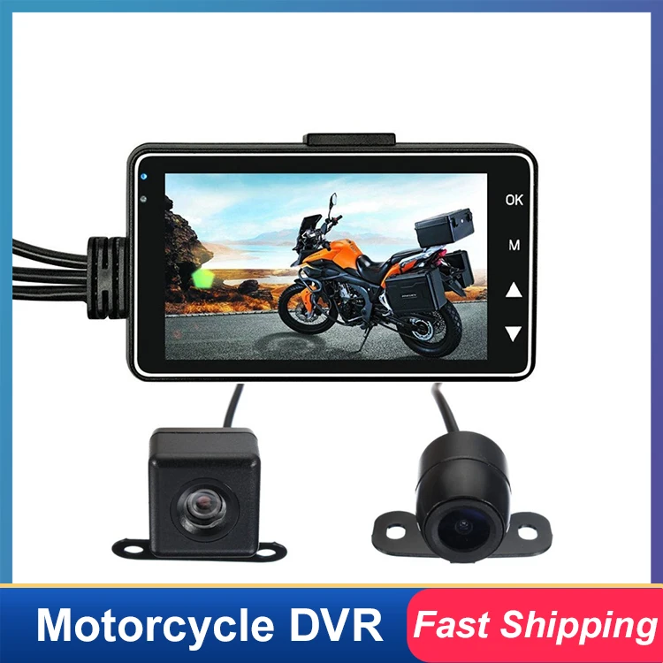 Motorcycle DVR Dual Camera Dash Cam Front Rear View Motorbike Camera Moto Driving Recorder 140 degree 12V waterproof camera
Motorcycle DVR Dual Camera Dash Cam Front Rear View Motorbike Camera Moto Driving Recorder 140 degree 12V waterproof camera