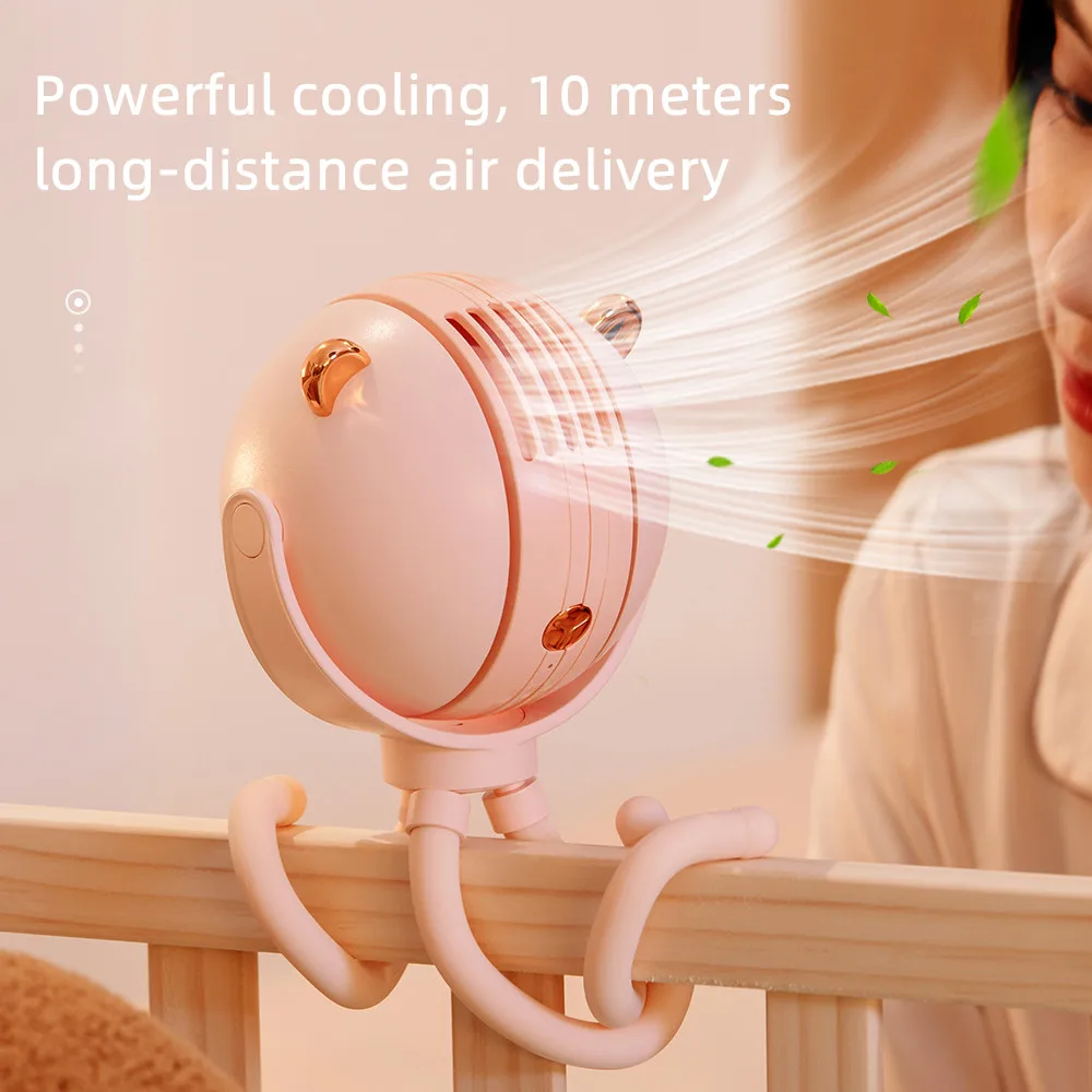 Stroller Multi-changing Octopus Fan Desktop Silent Small Fan USB Charging Small Folding Handheld Fan With Cell Phone Stand Fan
Stroller Multi-changing Octopus Fan Desktop Silent Small Fan USB Charging Small Folding Handheld Fan With Cell Phone Stand Fan