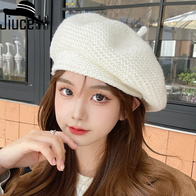 New Autumn and Winter New Solid Colour Beret Hats Japanese Simple Fashion Painter Cap Women Knitted Hat Boina Casquette
New Autumn and Winter New Solid Colour Beret Hats Japanese Simple Fashion Painter Cap Women Knitted Hat Boina Casquette