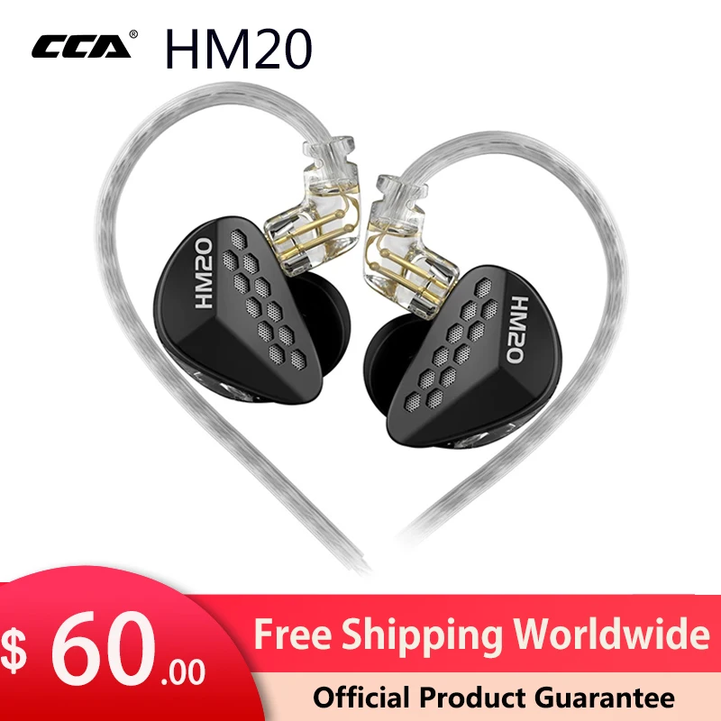 KZ CCA HM20 Wired Earphones 1DD+7BA In Ear Monitor Earbuds Hybrid Technology Sport Headset Music Bass Game Headphones
KZ CCA HM20 Wired Earphones 1DD+7BA In Ear Monitor Earbuds Hybrid Technology Sport Headset Music Bass Game Headphones