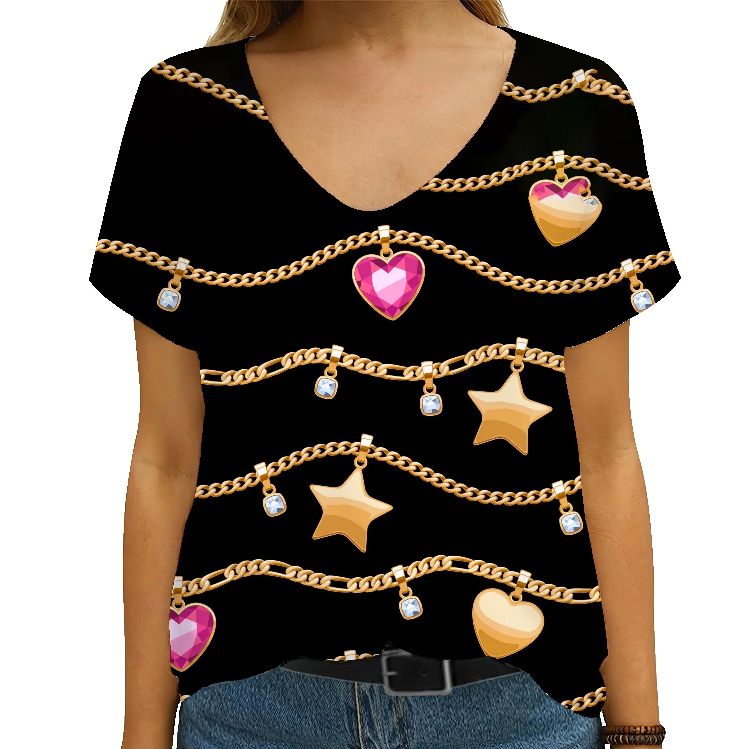 Baroque Chain Geometric Art Short Sleeve Cotton T-Shirt 2022 Casual 3D Print Loose Oversized Women's
Baroque Chain Geometric Art Short Sleeve Cotton T-Shirt 2022 Casual 3D Print Loose Oversized Women's