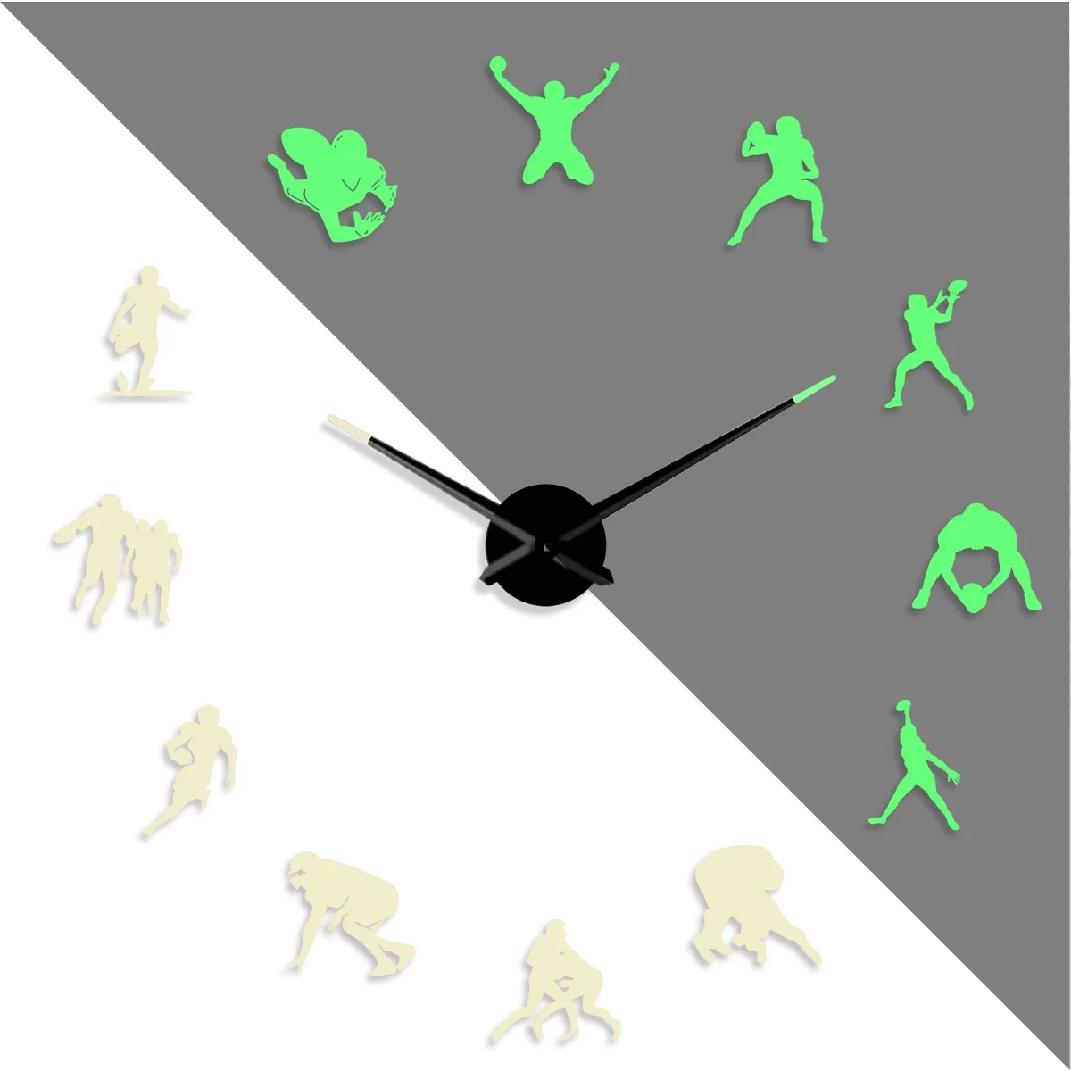 American football 2 DIY creative Different Luminous Frameless Wall Clock Home Decor Modern gifts
American football 2 DIY creative Different Luminous Frameless Wall Clock Home Decor Modern gifts