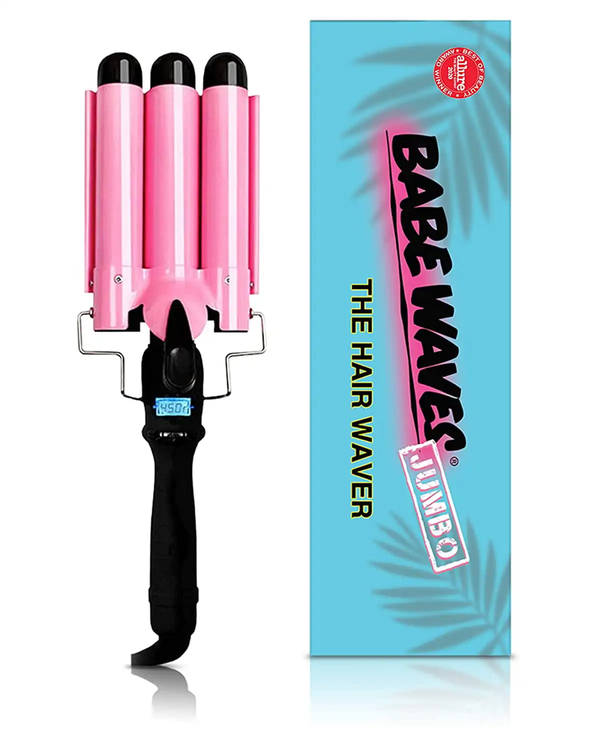 Jumbo Hair Curling Wand | Triple Barrel Waving Iron | Trademark Beauty Dual Voltage Hair Waver with 32mm Barrels
Jumbo Hair Curling Wand | Triple Barrel Waving Iron | Trademark Beauty Dual Voltage Hair Waver with 32mm Barrels