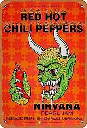 Tin Metal Sign Wall Decor 8X12 Inches Fun Decoration for Home Kitchen Bar Room Garage Plaque,Red Hot Chili Peppers Nirvana Pearl
Tin Metal Sign Wall Decor 8X12 Inches Fun Decoration for Home Kitchen Bar Room Garage Plaque,Red Hot Chili Peppers Nirvana Pearl