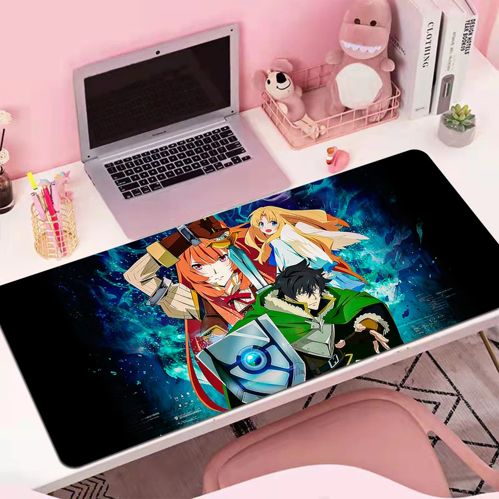 

Anime The Rising of the Shield Hero Raphtalia Naofumi Iwatani Cute Mouse Pad Laptop Computer Keyboard Mat Mousepad Playmat Gift