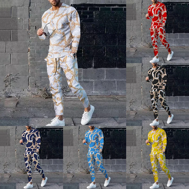 Men's autumn and winter pattern loose long-sleeved sweater trousers casual sports suit sportswear men's suit
Men's autumn and winter pattern loose long-sleeved sweater trousers casual sports suit sportswear men's suit