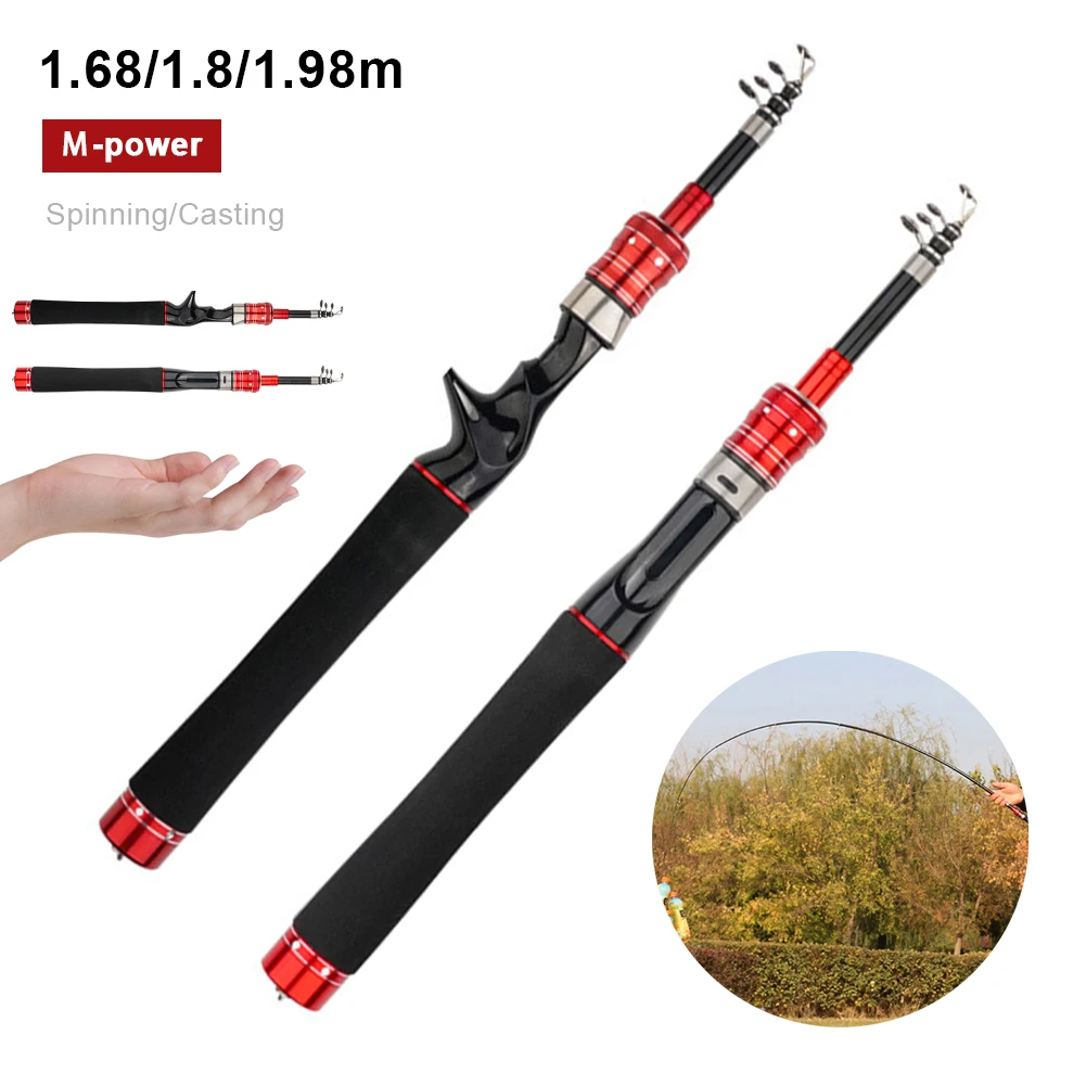 Telescopic Fishing Sport Rod Outdoor Carp Fishing Tool Carbon Fiber Spinning Casting Rod Fishing Pole Freshwater Bass Saltwater
Telescopic Fishing Sport Rod Outdoor Carp Fishing Tool Carbon Fiber Spinning Casting Rod Fishing Pole Freshwater Bass Saltwater