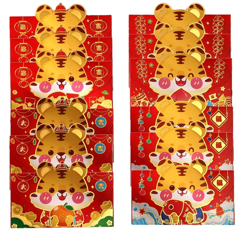 32Pcs New Year Red Envelope Chinese Traditional Money Pocket Cartoon Lucky Red Packet Tiger Angpao
32Pcs New Year Red Envelope Chinese Traditional Money Pocket Cartoon Lucky Red Packet Tiger Angpao